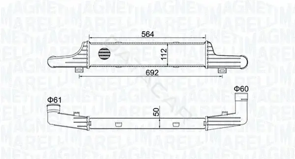 Интеркулер MAGNETI MARELLI 351319204330