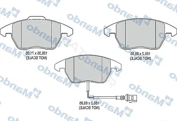 Тормозные колодки MANDO MBF015187