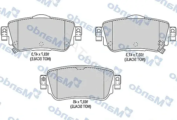 Тормозные колодки MANDO MBF015290