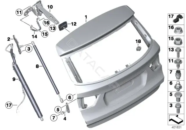 Болт подвески BMW 22116775521