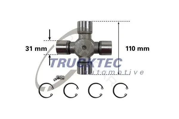 Муфта кардана TRUCKTEC 01.34.038