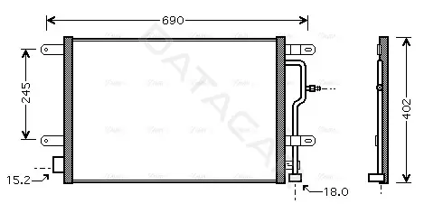 Радиатор кондиционера AVA AI5199