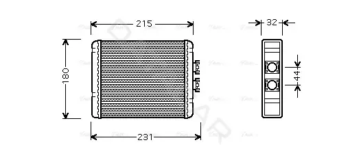 Радиатор печки AVA AI6198