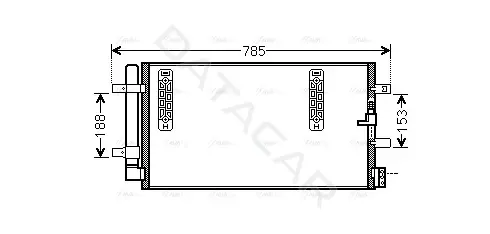 Радиатор кондиционера AVA AIA5297D