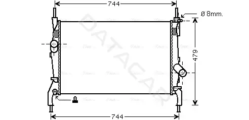 Радиатор охлаждения AVA FD2404