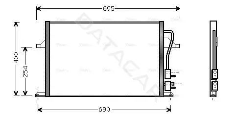 Радиатор кондиционера AVA FD5259