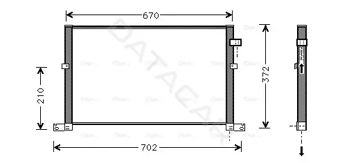 Радиатор кондиционера AVA FD5334