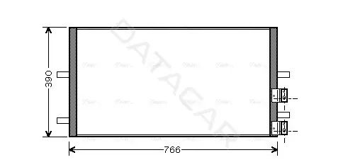 Радиатор кондиционера AVA FDA5407