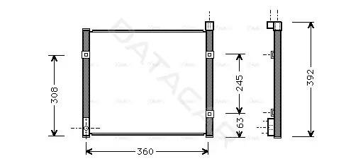 Радиатор кондиционера AVA HD5095