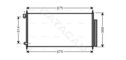 Радиатор кондиционера AVA HD5185D