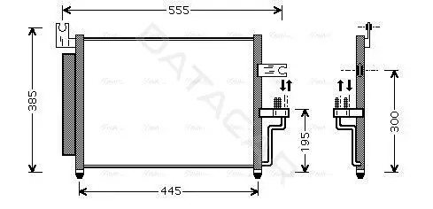 Радиатор кондиционера AVA HY5081D