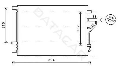 Радиатор кондиционера AVA HY5280D