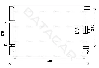 Радиатор кондиционера AVA HY5373D