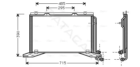 Радиатор кондиционера AVA MS5222