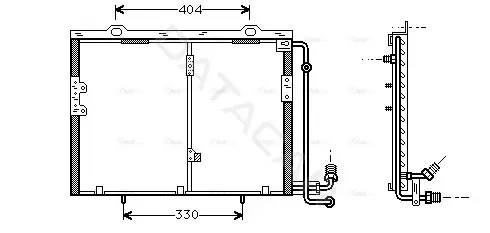 Радиатор кондиционера AVA MS5290