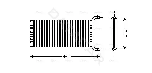 Радиатор печки AVA MSA6441