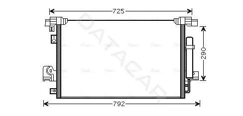 Радиатор кондиционера AVA MT5210D