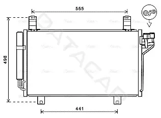 Радиатор кондиционера AVA MZ5264D