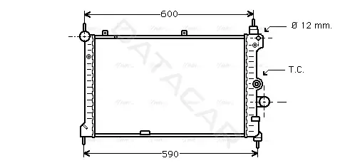 Радиатор охлаждения AVA OL2127