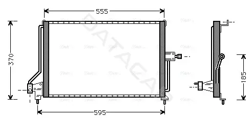 Радиатор кондиционера AVA OL5209