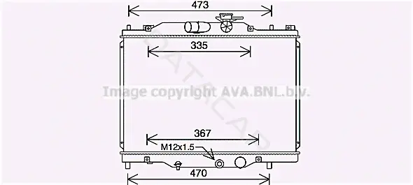 Радиатор охлаждения AVA MZ2291