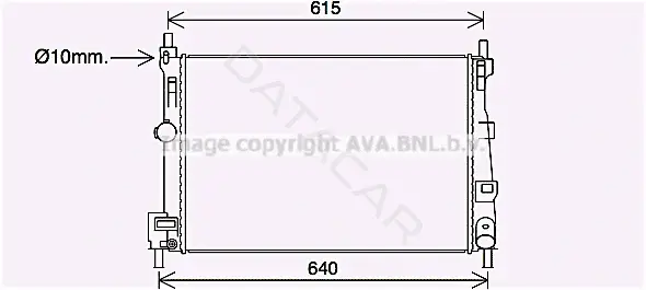 Радиатор охлаждения AVA MZ2295