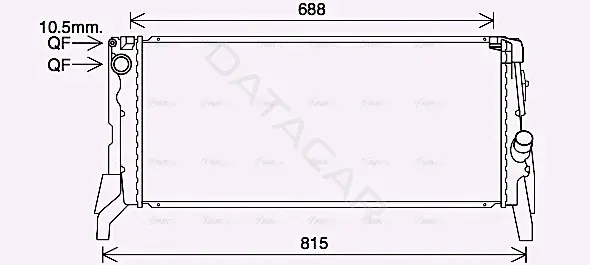 Радиатор охлаждения AVA BW2587