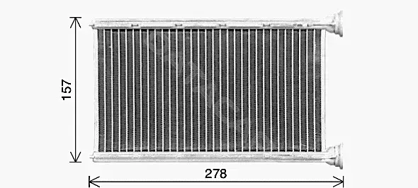 Радиатор печки AVA BW6615