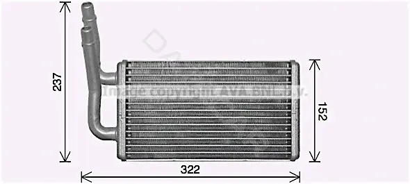Радиатор печки AVA FD6661