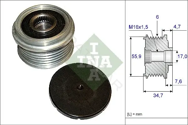 Шкив генератора INA 535010610