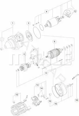 Стартер KNECHT/MAHLE MS346