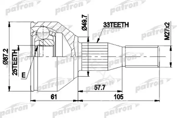 Шрус PATRON PCV9110