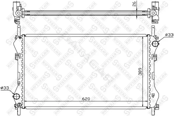 Радиатор охлаждения STELLOX 10-25132-SX