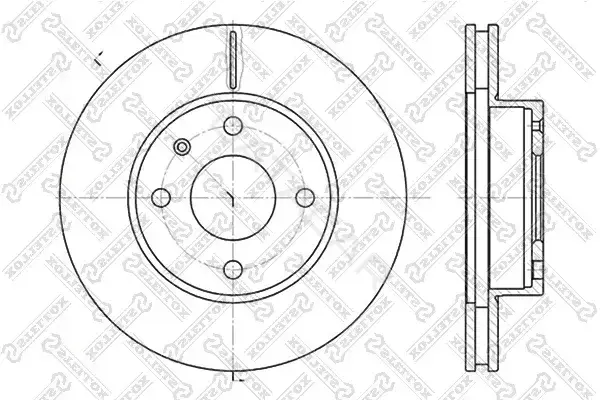 Тормозные диски STELLOX 6020-2529V-SX