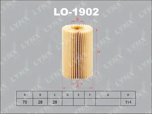 Масляный фильтр LYNXAUTO LO-1902