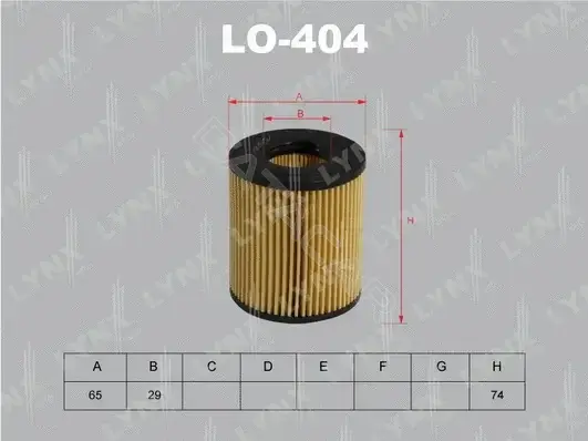 Масляный фильтр LYNXAUTO LO-404