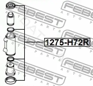Ремкомплект суппорта FEBEST 1275-H72R