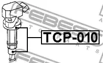 Наконечник высоковольтного провода FEBEST TCP-010