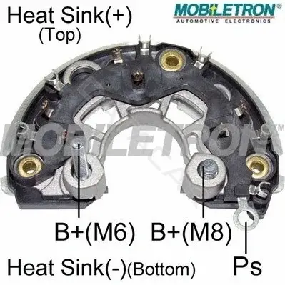 Диодный мост генератора MOBILETRON RB-167HV