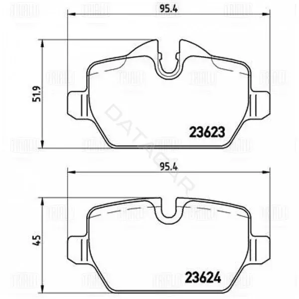 Тормозные колодки TRIALLI PF4010