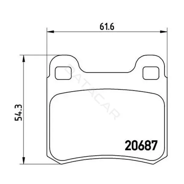 Тормозные колодки TRIALLI PF4060