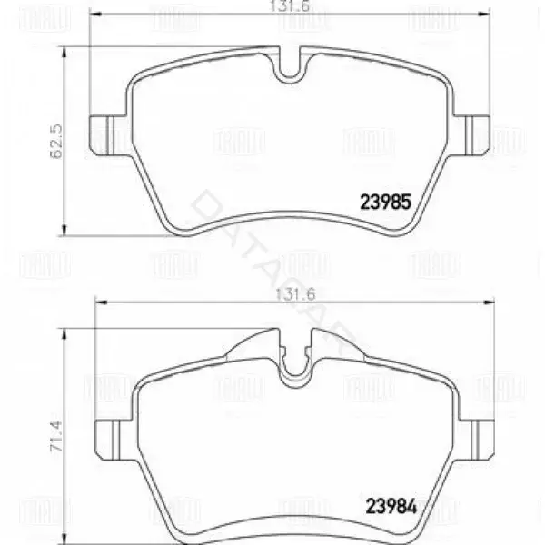 Тормозные колодки TRIALLI PF4388