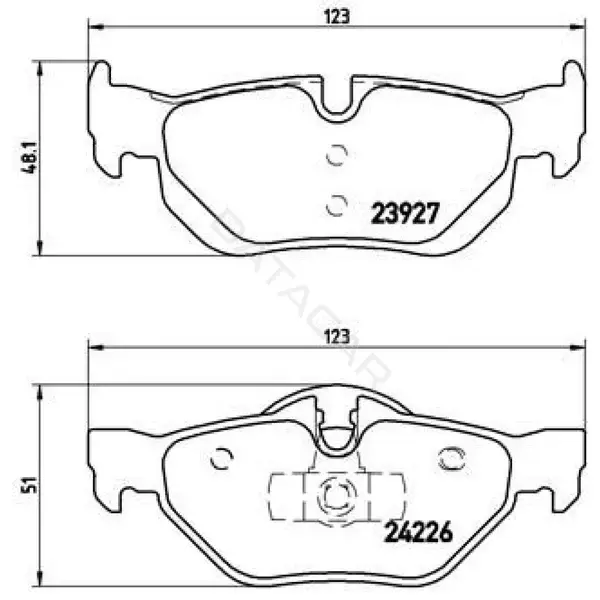 Тормозные колодки TRIALLI PF4142