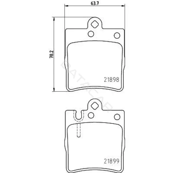 Тормозные колодки TRIALLI PF4072