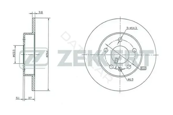 Тормозные диски ZEKKERT BS-5246