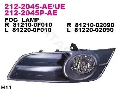 Противотуманные фары DEPO 212-2045L-UE