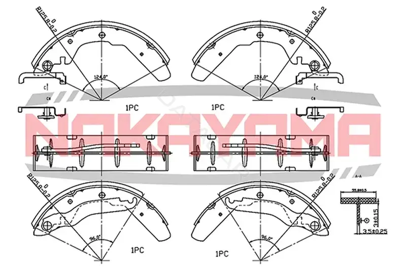 Барабанные колодки NAKAYAMA HS7133NY