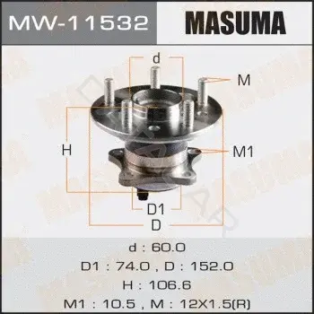 Подшипник ступицы MASUMA MW-11532