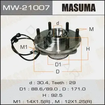 Подшипник ступицы MASUMA MW-21007