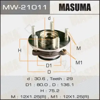 Подшипник ступицы MASUMA MW-21011